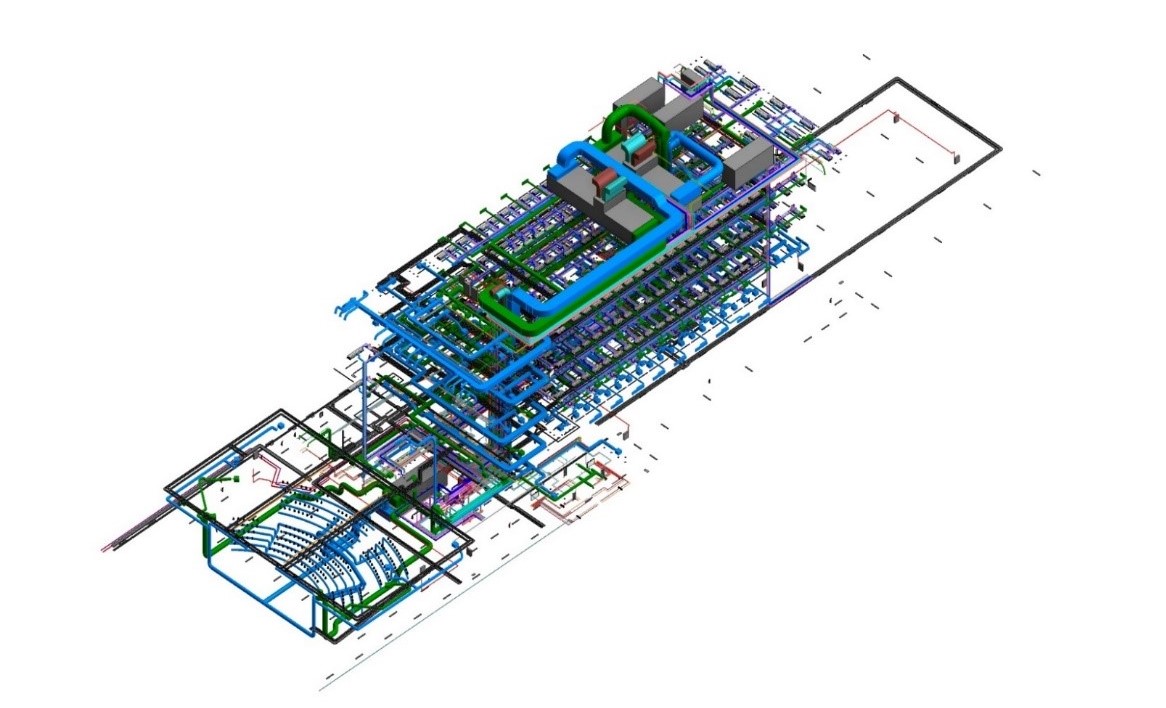 Rappresentazione dei soli componenti impiantistici