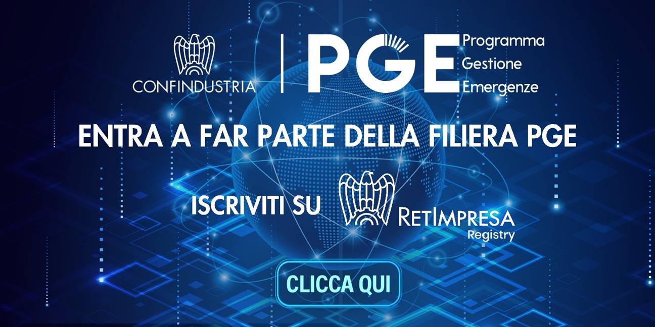 Filiera del Programma Gestione Emergenze - PGE